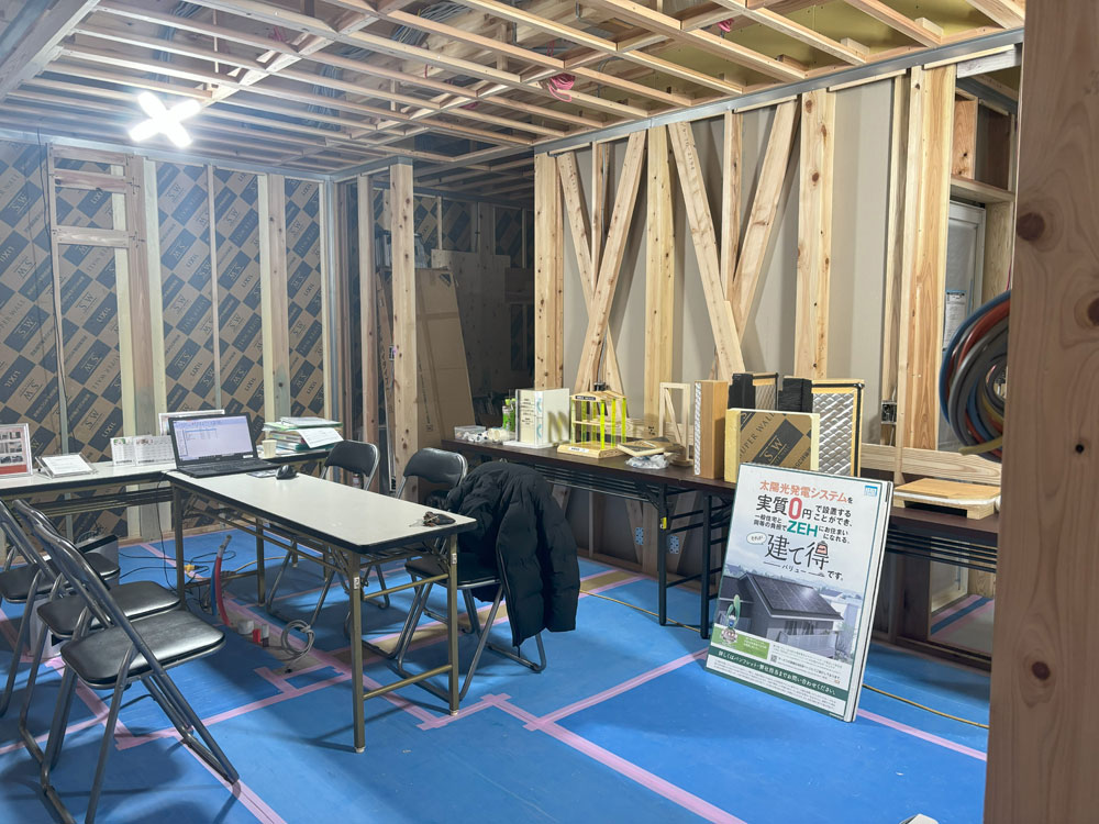 スーパーウォール工法の構造見学会
