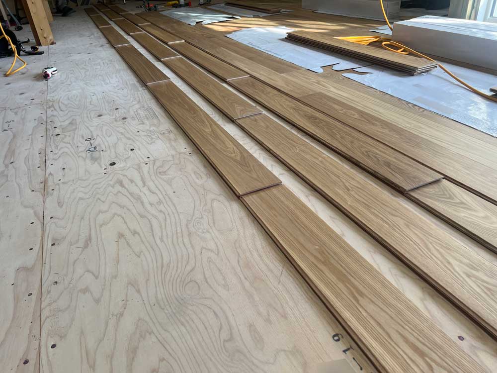 ヘリンボーン貼り