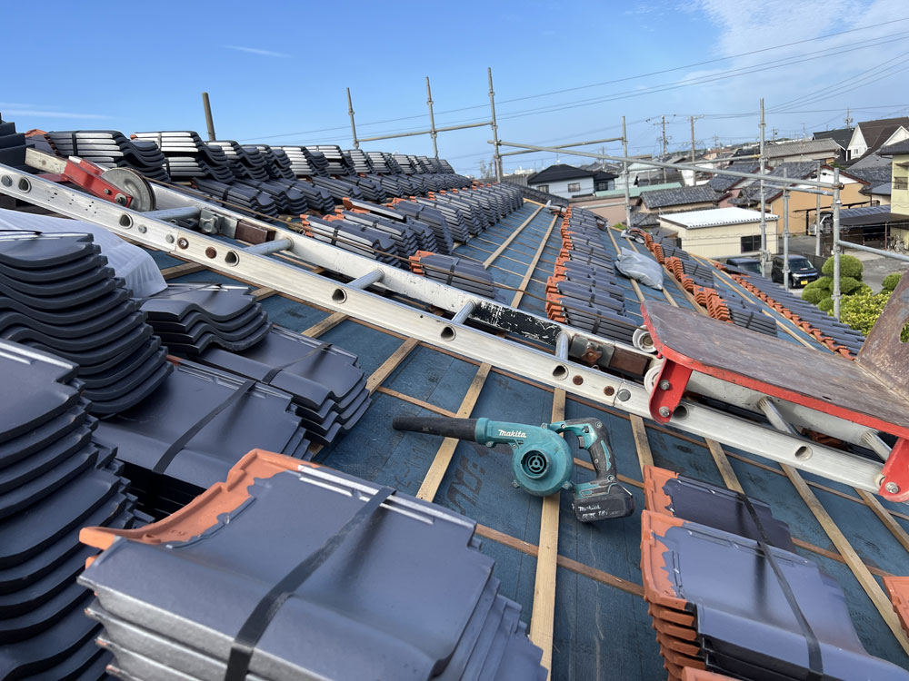 【榛原郡吉田町：36坪5LDKの家】新築工事：スーパーウォール工法の家～気密測定を行いました