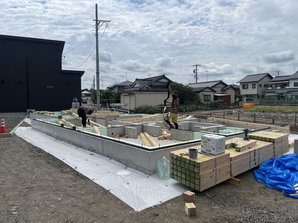 榛原郡吉田町の28坪2LDK新築工事